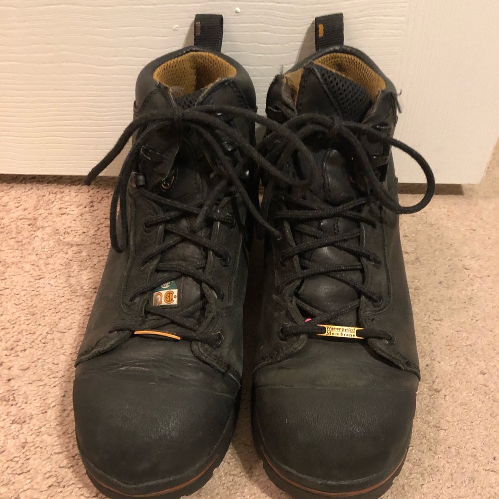 Steel toed boots